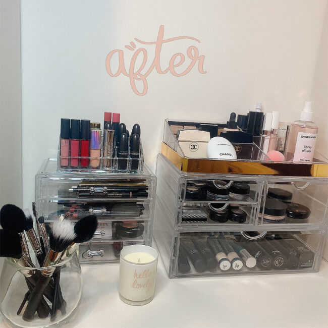 Home to keep your make-up organized